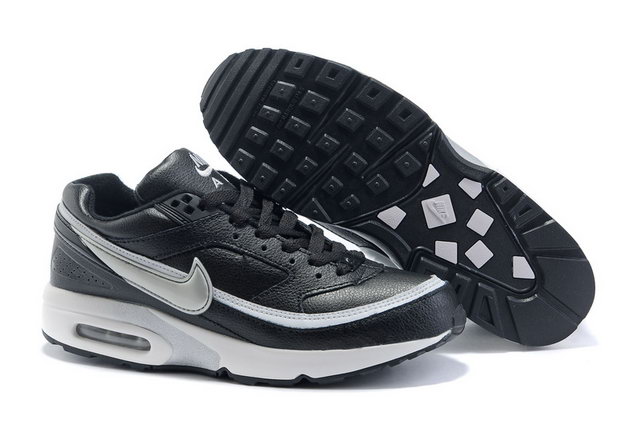 Womens Nike Air Max Classic BW Black Silver - Click Image to Close